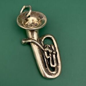 Tuba Music Sterling Silver Jewelry Charm #band #marching band